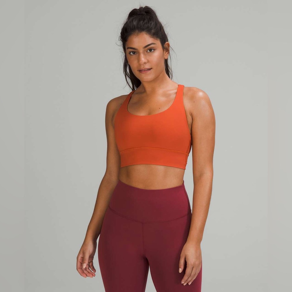 Lululemon Energy Longline Bra - Canyon Orange